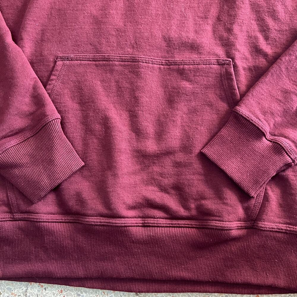 Champion Reverse Weave Hoodie Burgundy Men’s Large Pullover - Picture 8 of 12